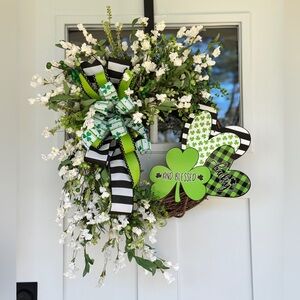 Lucky and Blessed St Patrick’s Day Wreath